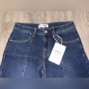 High Rise Dark Blue Jeans by [Brand]